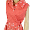 Rood jaren 70 vintage jurkje maat M / L - Afbeelding 2