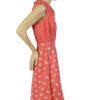 Rood jaren 70 vintage jurkje maat M / L - Afbeelding 3