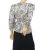 Jaren 80 vintage jurk zwart wit maat M - L - Afbeelding 5