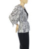 Jaren 80 vintage jurk zwart wit maat M - L - Afbeelding 4