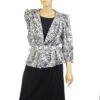 Jaren 80 vintage jurk zwart wit maat M - L - Afbeelding 6
