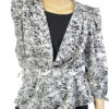 Jaren 80 vintage jurk zwart wit maat M - L - Afbeelding 3