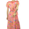 Vintage floral maxi dress maat XS / S - Afbeelding 4