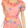 Vintage floral maxi dress maat XS / S - Afbeelding 2
