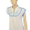 Vintage hippie top met floral borduursel maat S - Afbeelding 5