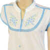 Vintage hippie top met floral borduursel maat S - Afbeelding 2