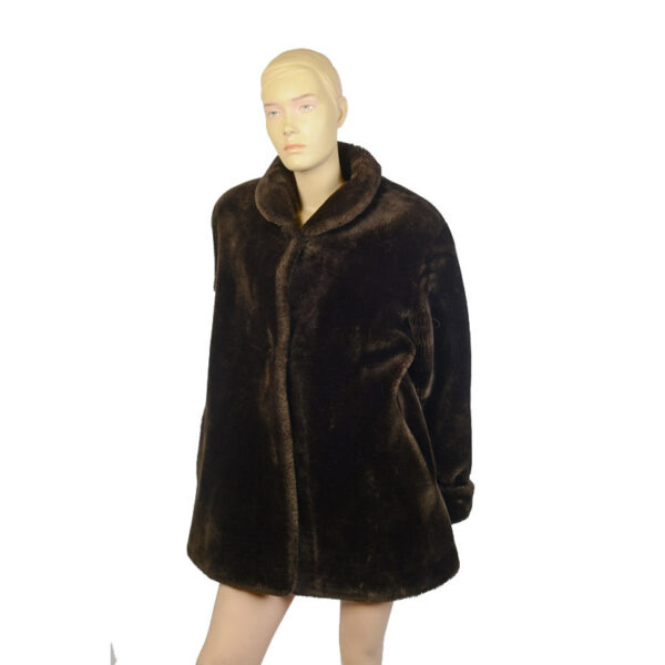Vintage fake fur jas maat 38