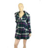 Sixties geruite vintage jas M