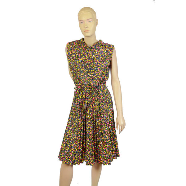Vintage jurkje met plooirok maat M - L