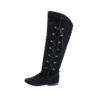 Zwarte suede Spaanse vintage rijlaarzen maat 37,5