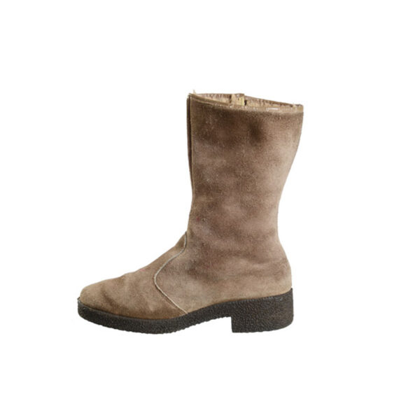 Suede vintage laarzen met lamsvacht maat 41