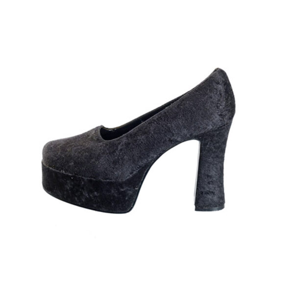 Toscanini fluwelen vintage pumps met plateauzolen maat 38 - 38,5