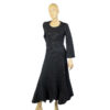 Vintage jaren 70 maxi dress jurk met stipjes maat XS / 34