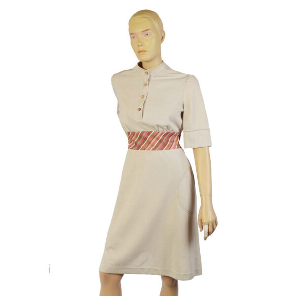 Beige vintage jurkje maat S - M