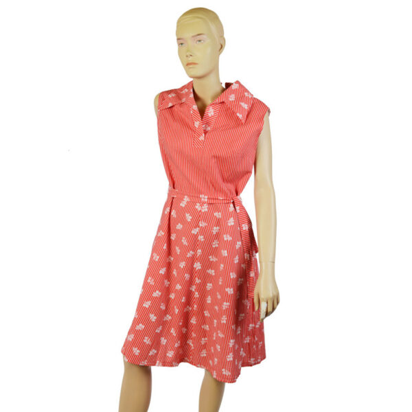 Rood jaren 70 vintage jurkje maat M / L