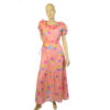 Vintage floral maxi dress maat XS / S