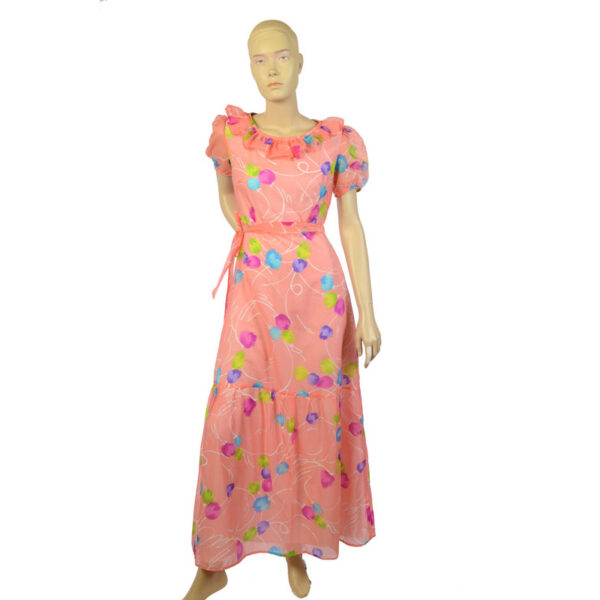 Vintage floral maxi dress maat XS / S