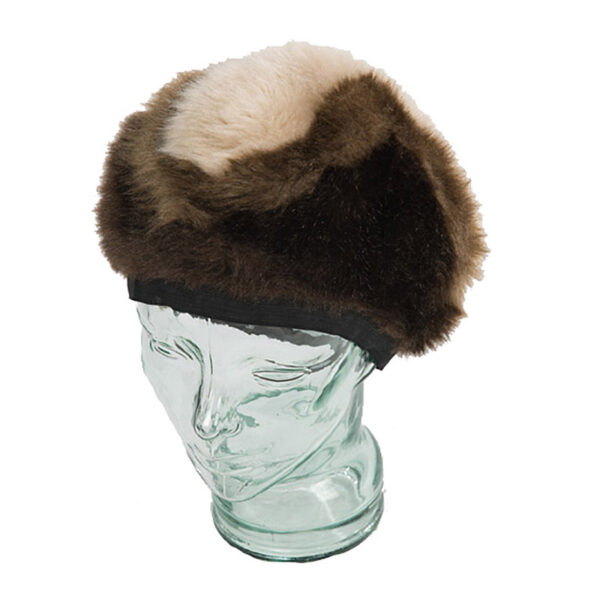 Jaren 70 vintage fake fur bontmuts maat 59