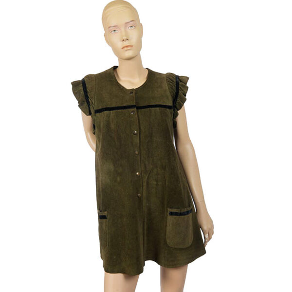 Suede sixties vintage tuniek / jurkje maat M - L