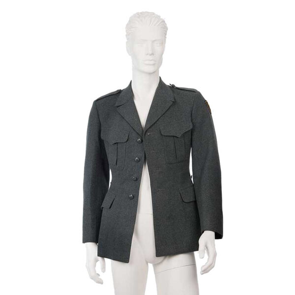 Grijs vintage uniform jasje heren maat XS - S
