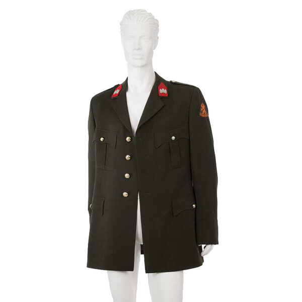 Donkergroen vintage army uniform jasje maat XL