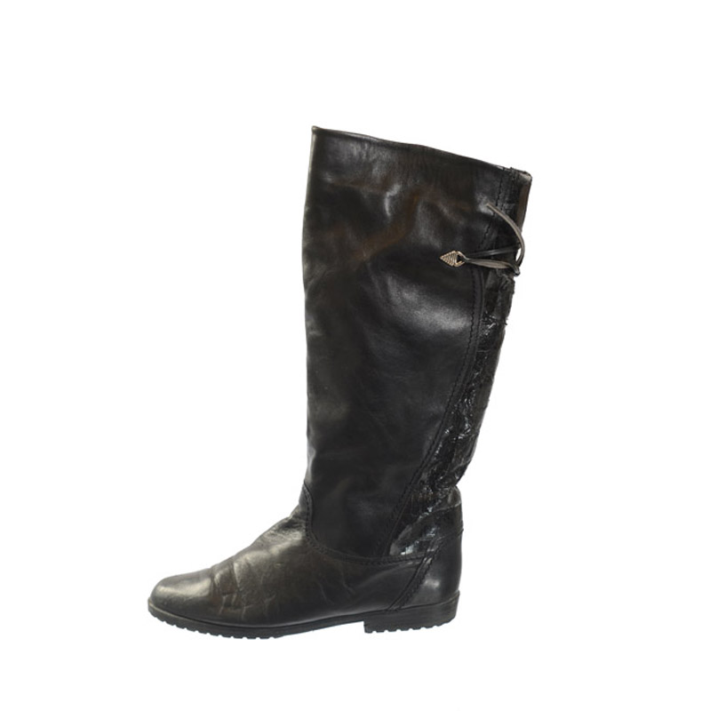 Zwarte 80s vintage boots maat 39 Vintage Fox