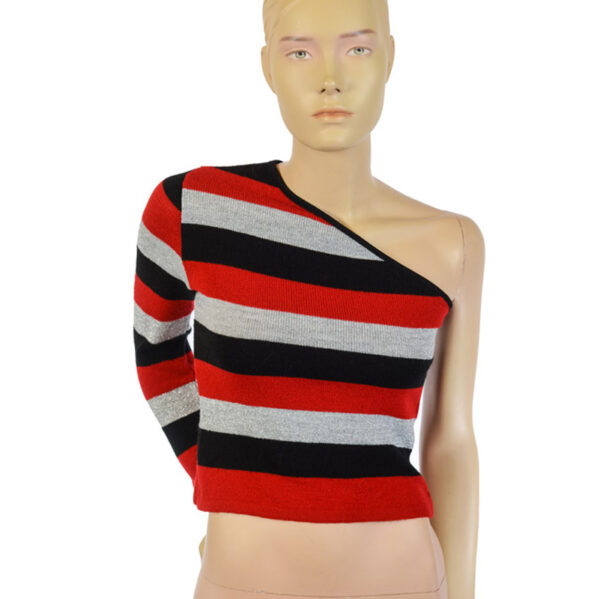 90s vintage a-symmetrische top maat S