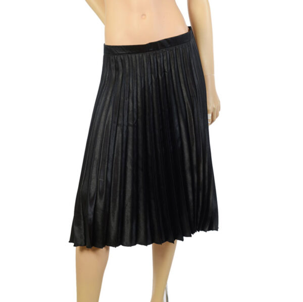 Zwarte vintage plooirok maat M
