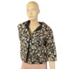 70's vintage jasje met geborduurde bloemen maat L