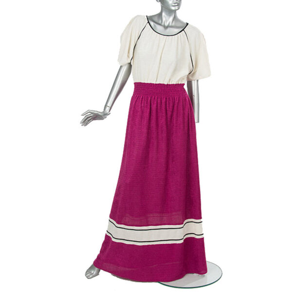 Vintage jaren 60 maxi dress / lange jurk maat M