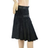 Zwarte suede vintage rok Milestone maat 40 M - Afbeelding 4
