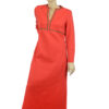Rode jaren 70 vintage kaftan jurk M - Afbeelding 5
