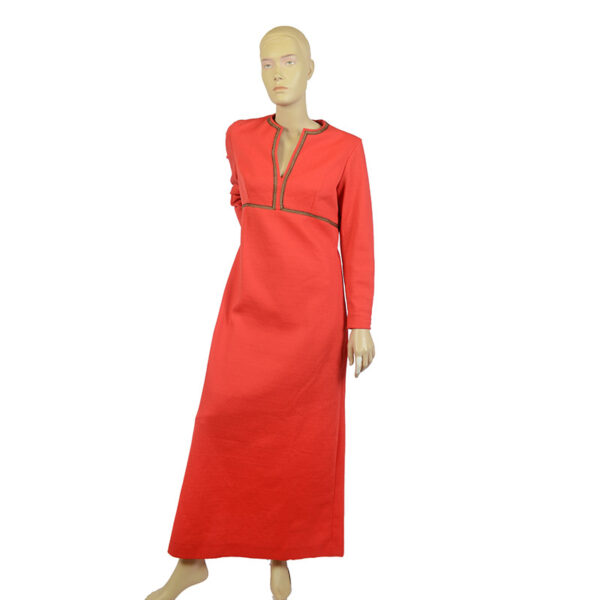 Rode jaren 70 vintage kaftan jurk M