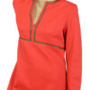 Rode jaren 70 vintage kaftan jurk M - Afbeelding 2