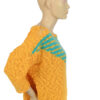 Gele gebreide vintage jaren 80 trui maat M - Afbeelding 4