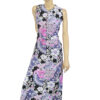 Jaren 70 vintage floral hippie maxi dress maat XS / S 34 - 36 - Afbeelding 3