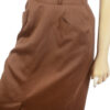 Bruine vintage kokerrok / taillerok maat 34 XS - Afbeelding 3