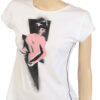 Retro t-shirt met rugdecollete maat S - Afbeelding 3