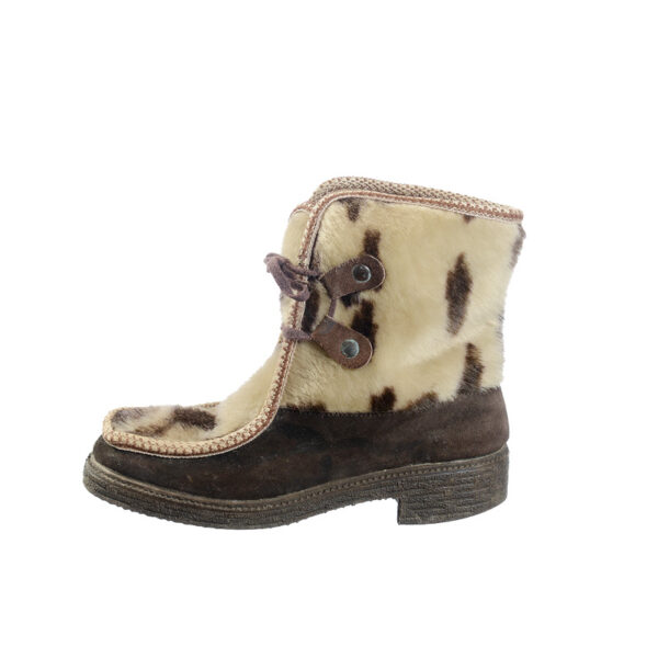 Folkloristische vintage bont boots maat 37,5 / 38