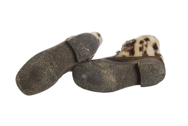 Folkloristische vintage bont boots maat 37,5 / 38 - Afbeelding 5