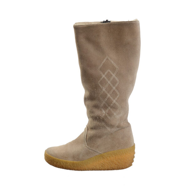 Suede lammy vintage laarzen met sleehak maat 36 / 36,5