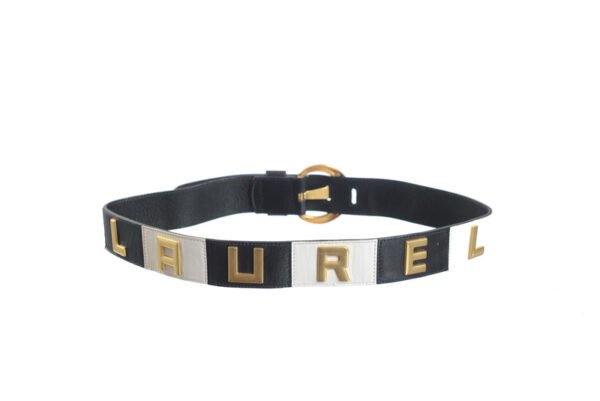 Leren vintage riem van Laurèl - Afbeelding 2