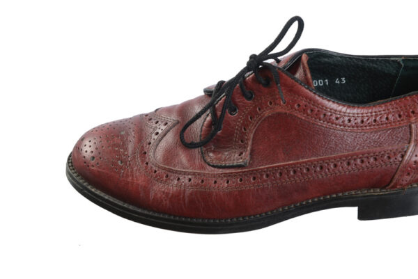 Leren vintage herenschoenen maat 43 - Afbeelding 5