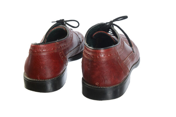 Leren vintage herenschoenen maat 43 - Afbeelding 4
