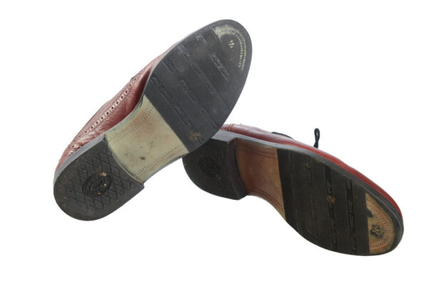 Leren vintage herenschoenen maat 43 - Afbeelding 6