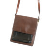 Leren jaren 70 vintage schoudertasje