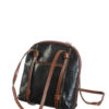Zwart met bruine vintage handtas - Afbeelding 2