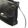 Zwarte leren vintage aktetas leer - Afbeelding 3