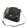 Zwarte leren vintage aktetas leer - Afbeelding 5