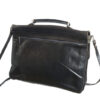 Zwarte leren vintage aktetas leer - Afbeelding 4
